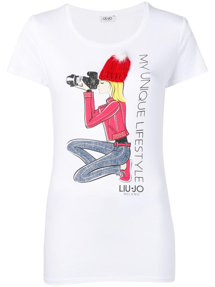 Liu Jo Patterned T-shirt - White