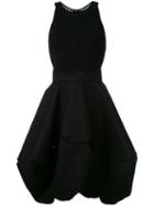 Antonio Berardi Flared Lace-detail Dress, Women's, Size: 40, Black, Polyester/rayon