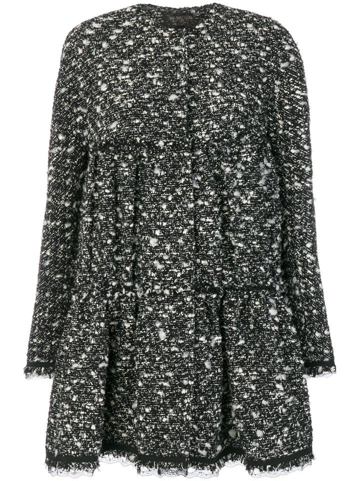 Giambattista Valli Woven Coat - Black