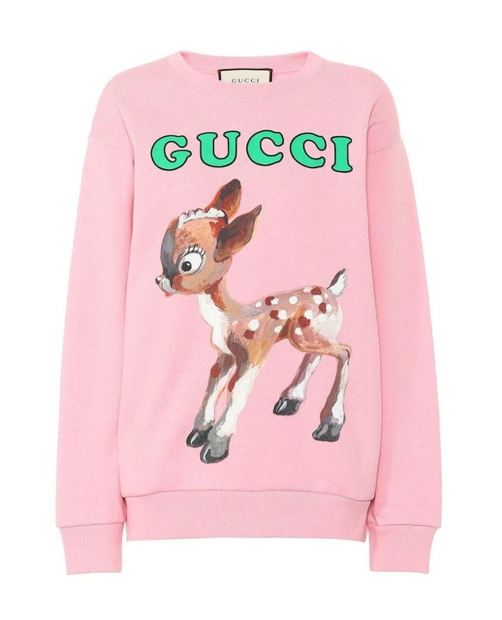 Fashion Concierge Vip Gucci - Gucci Fawn-printed Sweatshirt Size Xs -