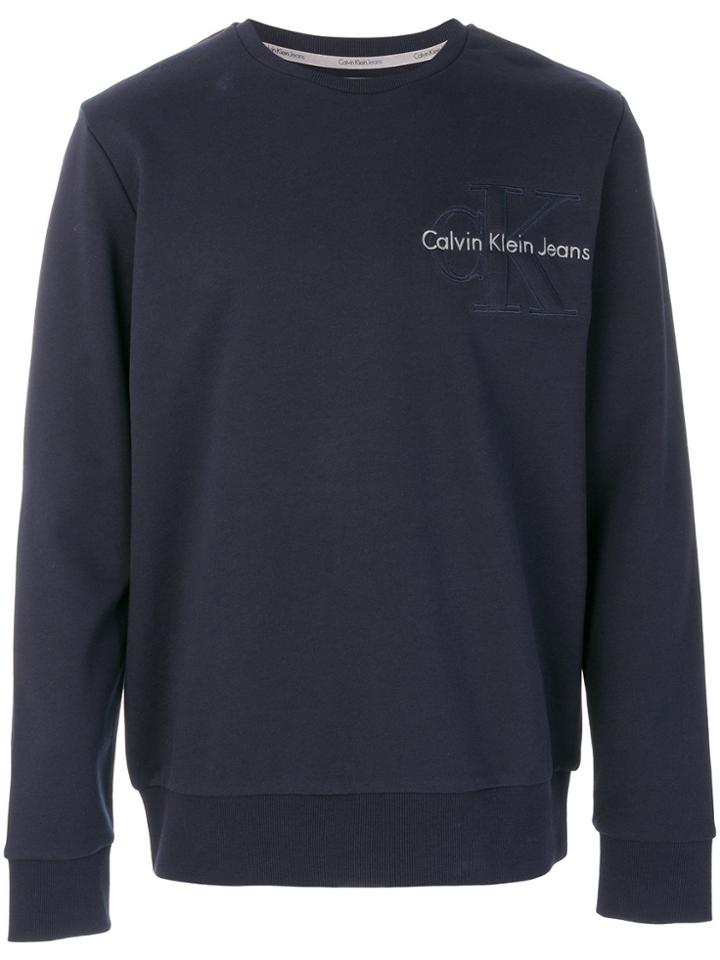 Ck Jeans Classic Logo Sweatshirt - Blue