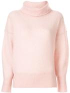 Paule Ka Soft Knit Turtleneck Jumper - Pink