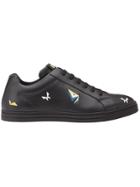 Fendi Embroidered Sneakers - Black