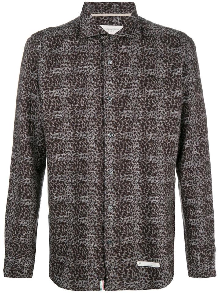 Tintoria Mattei Floral Print Shirt - Brown