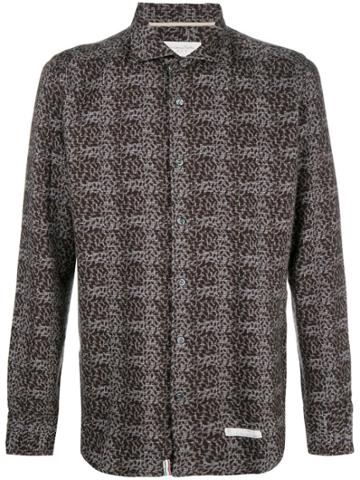 Tintoria Mattei Floral Print Shirt - Brown