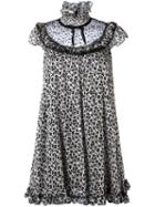 Giamba Printed Dress, Women's, Size: 42, White, Silk/polyamide/polyester