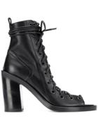 Ann Demeulemeester Heeled Lace-up Sandals - Black