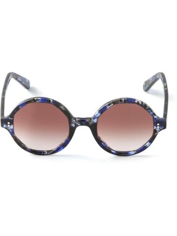 Cutler & Gross 'crystalline' Patterned Circle Sunglasses