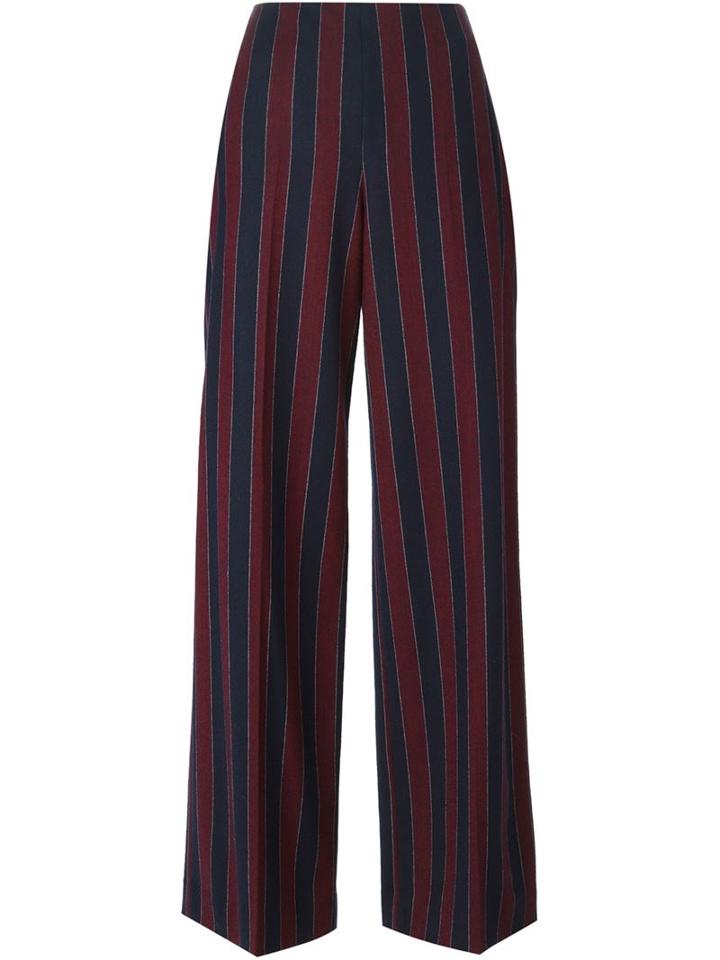 Carven Striped Wide Leg Trousers