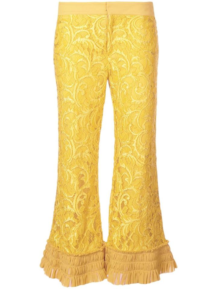 Alexis Bernadine Lace Trousers - Gold