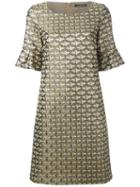 Luisa Cerano Jacquard Dress, Women's, Size: 44, Green, Cotton/polyester/acetate/polyester Taffeta