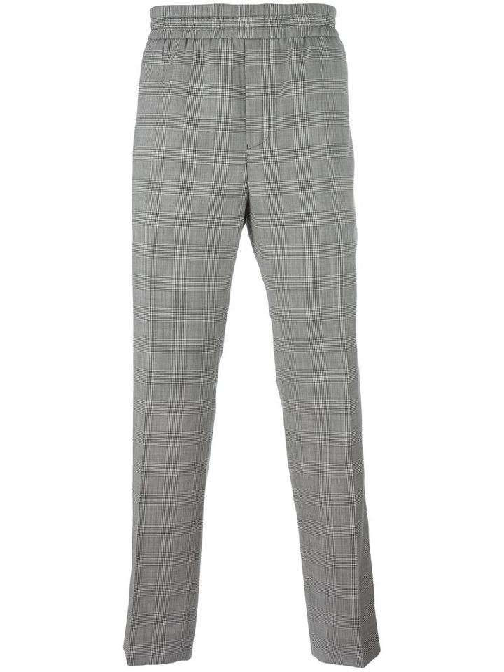 Golden Goose Deluxe Brand Prince Of Wales Trousers, Men's, Size: Large, Black, Virgin Wool