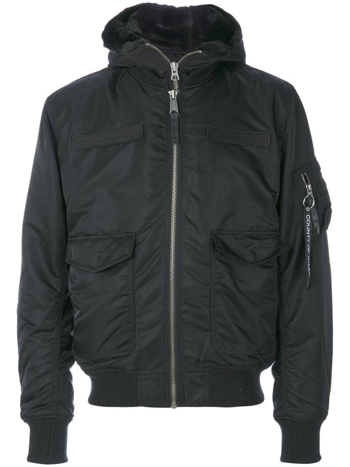 Marcelo Burlon County Of Milan Hue Alpha Jacket - Black