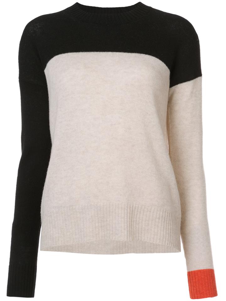 Rosetta Getty Colour Block Top - Black