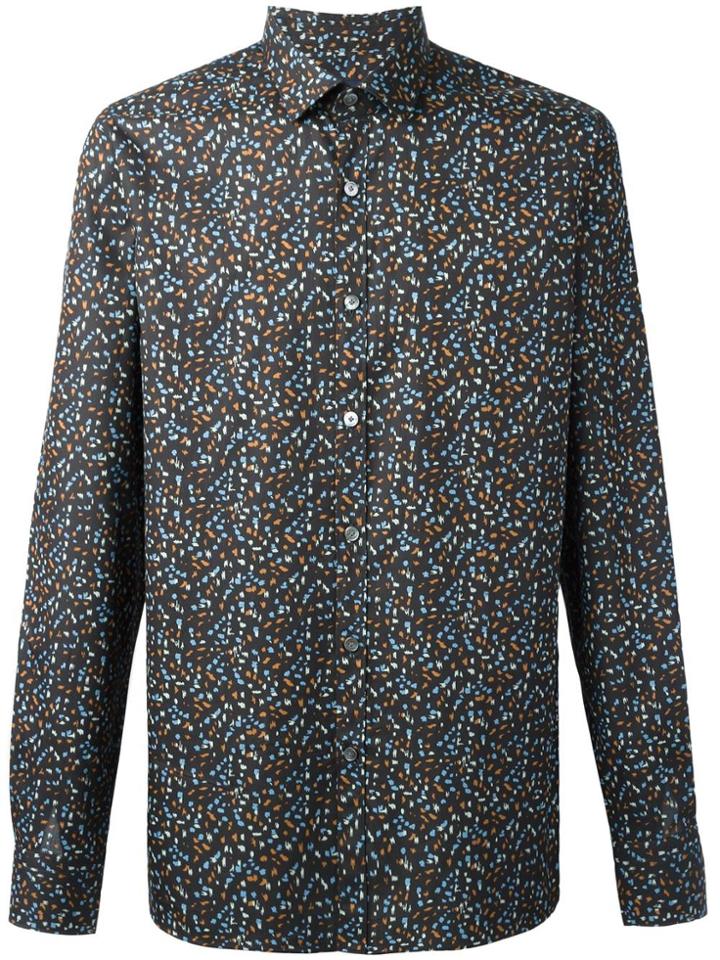 Lanvin Abstract Print Shirt - Black