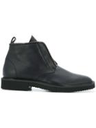 Giuseppe Zanotti Design Chain Trim Lace-up Boots - Black