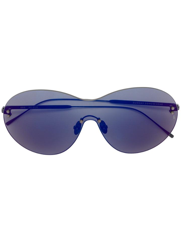 Sunday Somewhere Iris Shield Sunglasses - Black