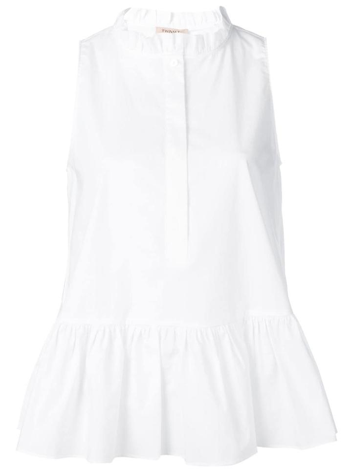 Twin-set Ruffle Detail Blouse - White