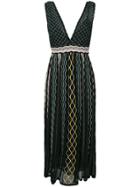 M Missoni V-neck Knit Dress - Black