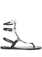 Tory Burch Patos Disk Gladiator Sandals - Black