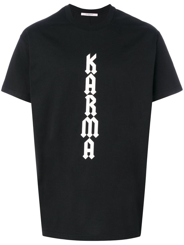 Givenchy - Cuban-fit Karma Print T-shirt - Men - Cotton - Xs, Black, Cotton