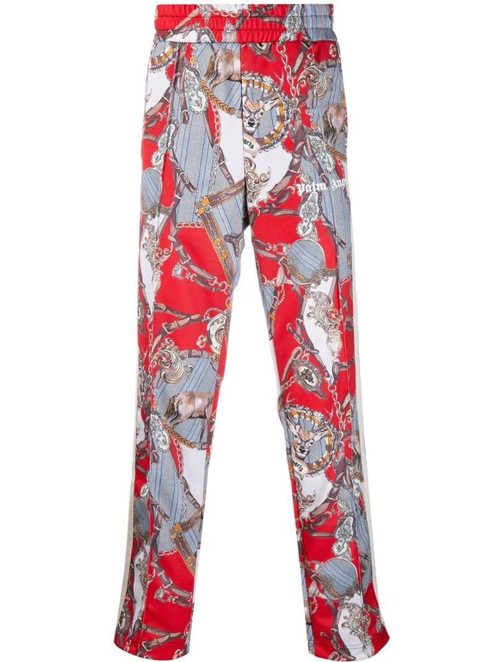 Palm Angels Logo Printed Track Pants - Neutrals