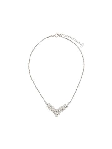 Christian Dior X Susan Caplan 1994 Archive Floral Necklace - Silver