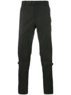 Alexander Mcqueen Strap Detail Trousers - Black