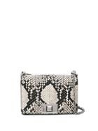 Furla Mimi Snake-effect Shoulder Bag - Black