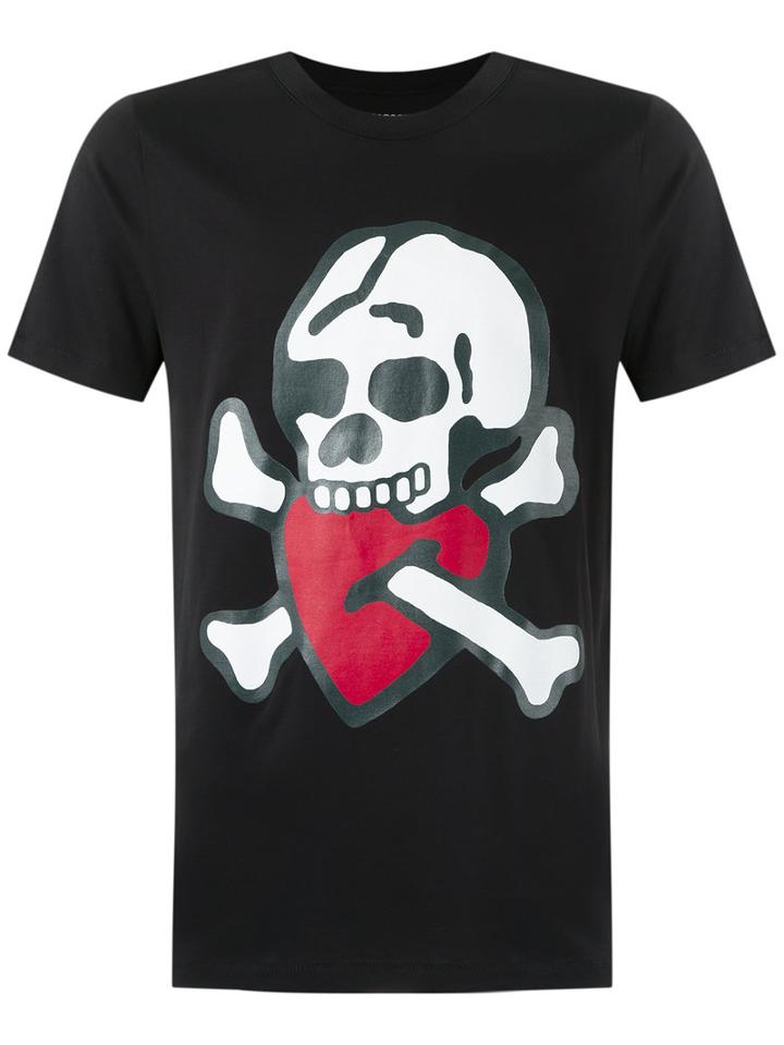 À La Garçonne - Printed T-shirt - Unisex - Cotton - Pp, Black, Cotton