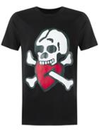 À La Garçonne - Printed T-shirt - Unisex - Cotton - Pp, Black, Cotton