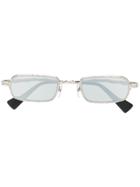 Kuboraum Square Frame Sunglasses - Silver