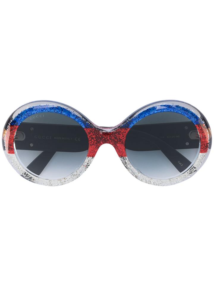 Gucci Eyewear Colour Block Sunglasses - Metallic