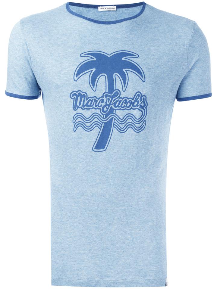 Marc Jacobs Tropical Print T-shirt, Men's, Size: Medium, Blue, Cotton