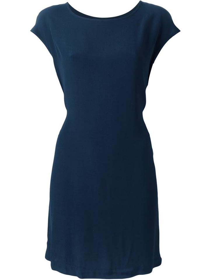 Woolrich Classic Fitted Dress, Women's, Size: Large, Blue, Viscose