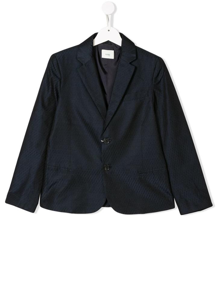 Fendi Kids Tailored Suit Jacket - Blue