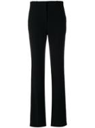 Givenchy - Wide Leg Tailored Trousers - Women - Silk/cotton/polyamide/viscose - 40, Black, Silk/cotton/polyamide/viscose