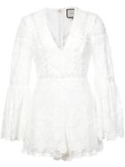 Alexis Caralyn Lace Romper - White