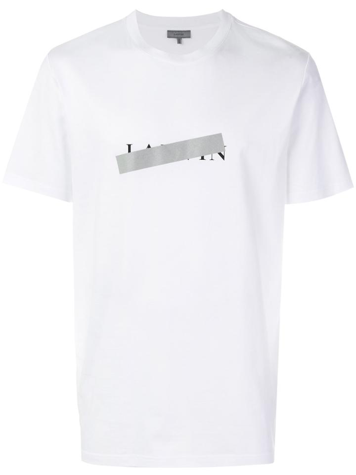 Lanvin Taped Logo T-shirt - White