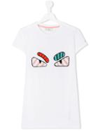 Fendi Kids - Faces T-shirt - Kids - Cotton - 14 Yrs, White