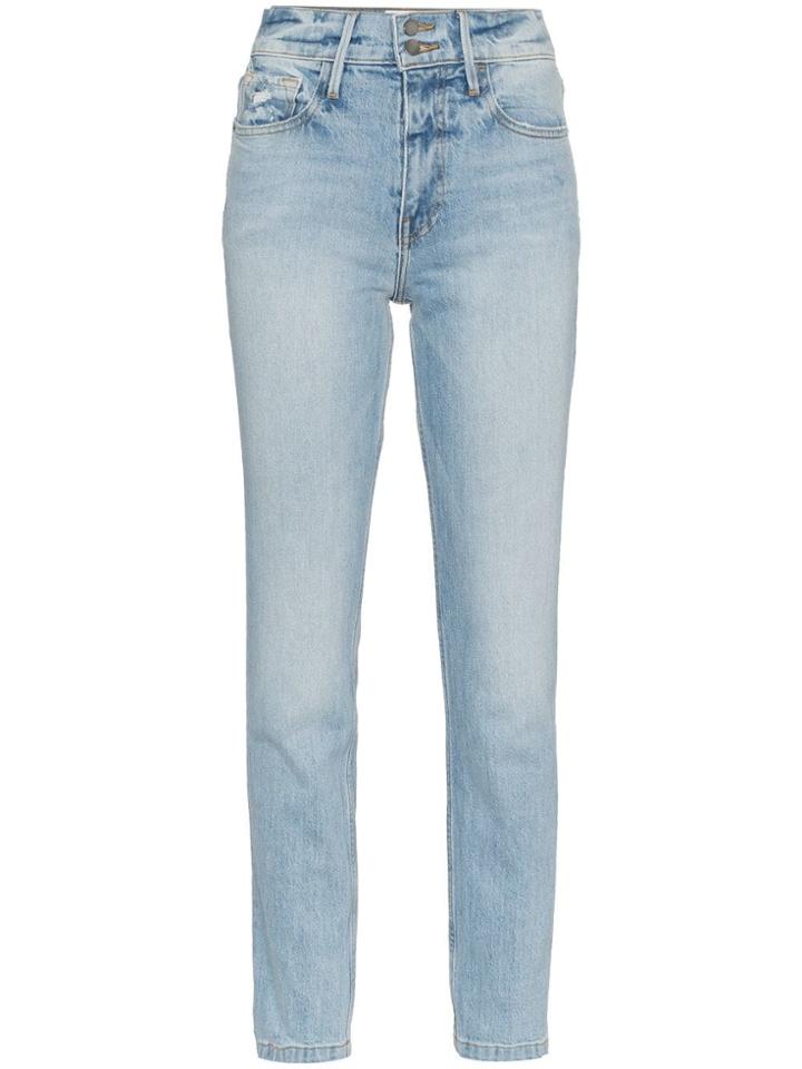 Frame Le Sylvie Mid-rise Straight Leg Jeans - Blue