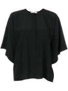 Givenchy - Flared Blouse - Women - Silk - 36, Black, Silk