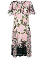 Coach - Floral Print Dress - Women - Cupro/viscose - 2, Women's, Pink/purple, Cupro/viscose