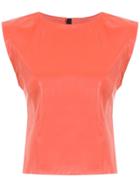 Andrea Bogosian Leather Blouse - Yellow & Orange