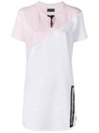 Philipp Plein Stripes T-shirt Dress - White