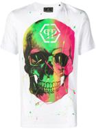 Philipp Plein Gradient Skull Print T-shirt - White