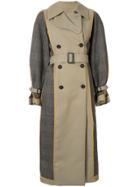 Enföld Double-breasted Trench Coat - Brown