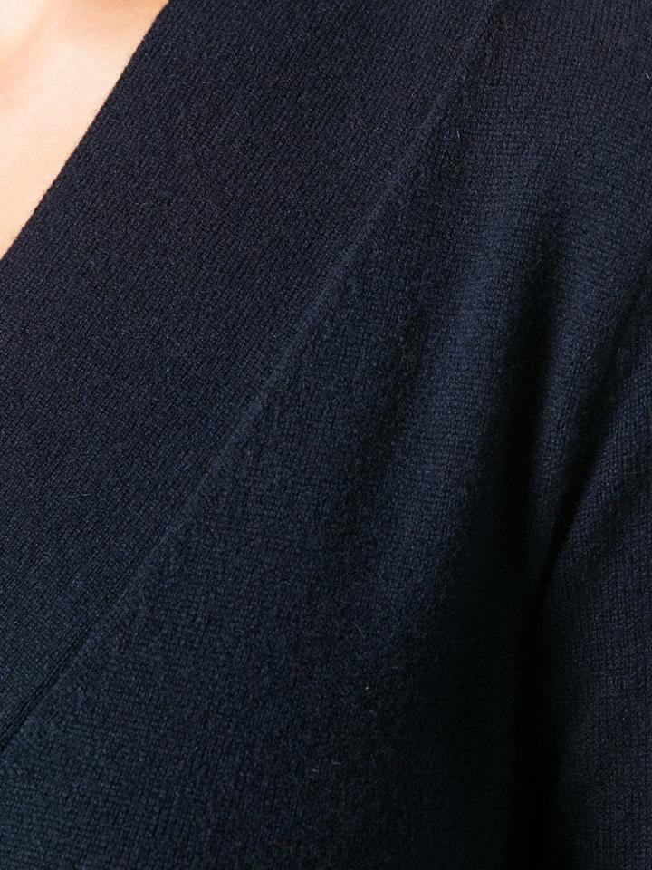 Agnona V-neck Knitted Dress - Blue