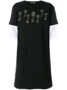 Alexander Mcqueen Key T-shirt Dress - Black