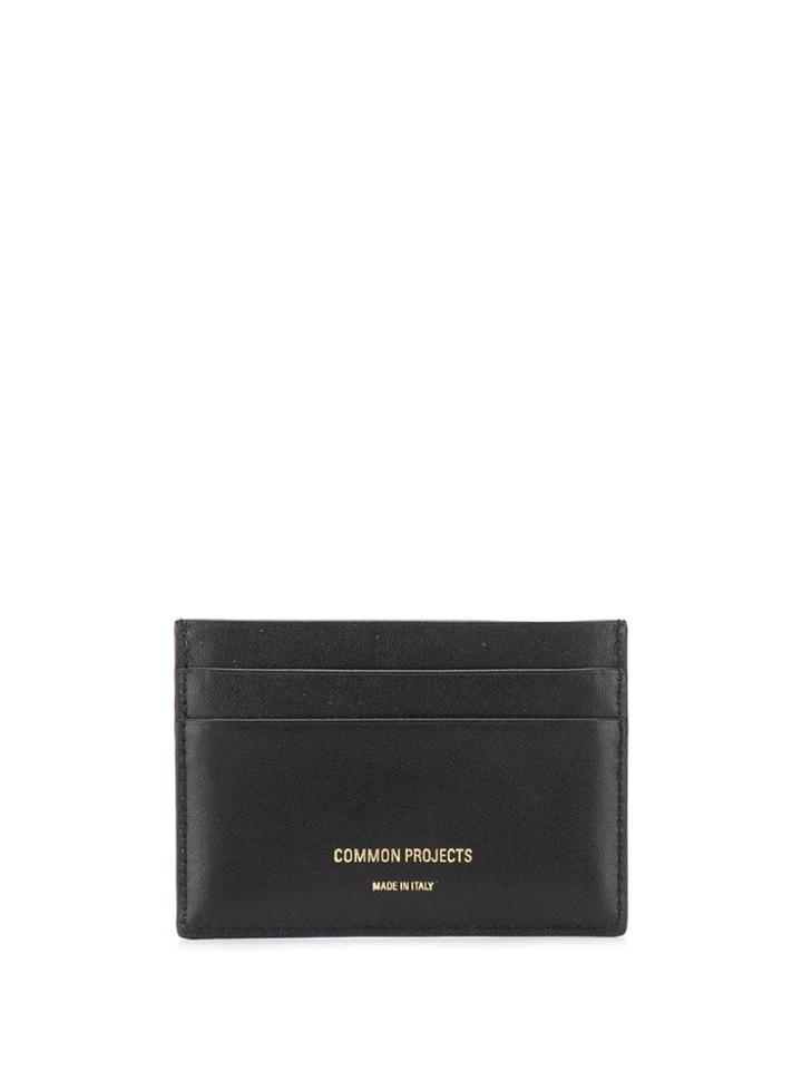 Common Projects Logo Print Cardholder - Black